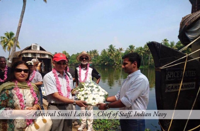 Mr.Sunil Lanba cheif of staff, Indian Navy visiting Ultra Luxury Houseboats with spice routes