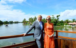 King Willem-Alexander & Queen Maxima of The Netherlands in kerala houseboat tour with Spice Routes