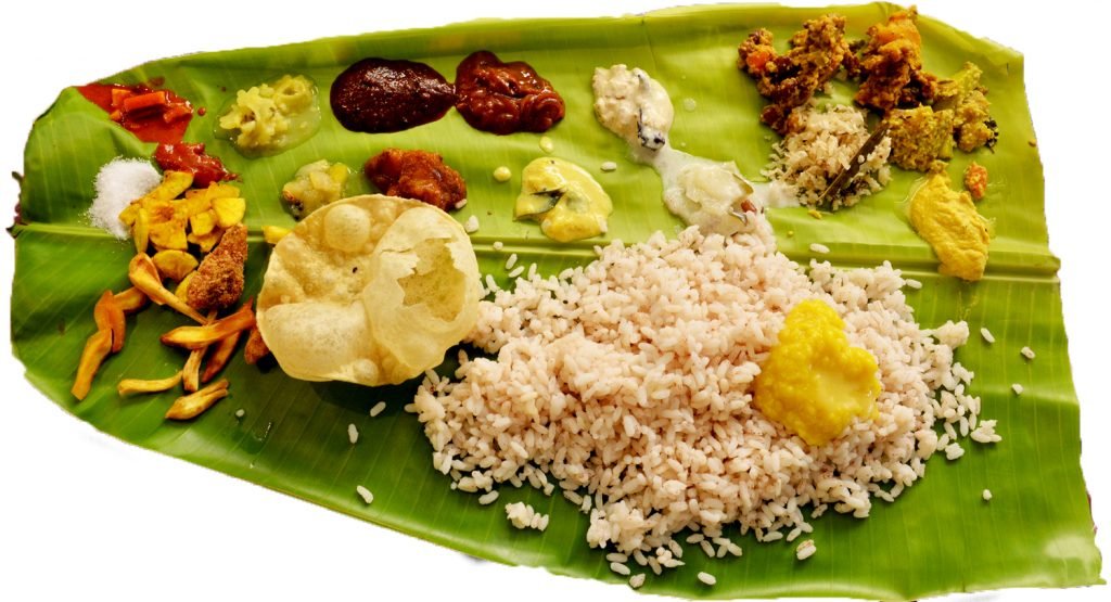 A typical Kerala sadya