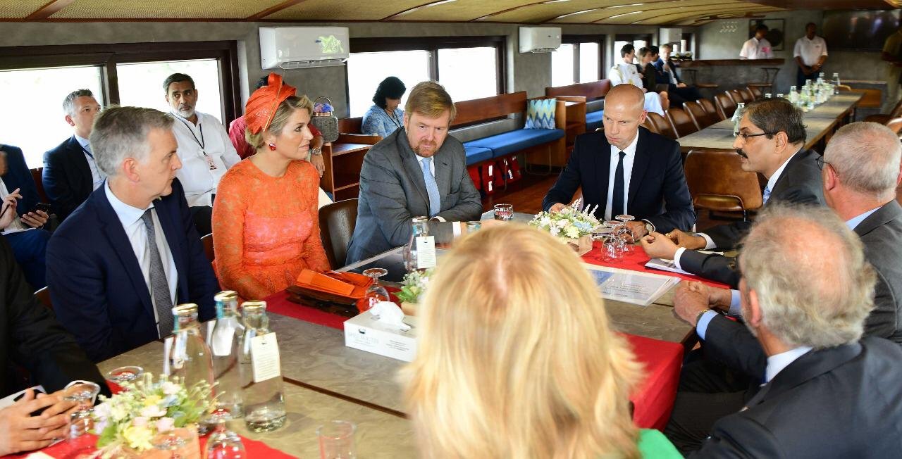 King Willem-Alexander and Queen Máxima visit at Alleppey